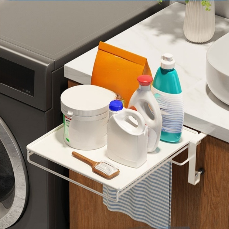 Estante de cocina plegable para colgar en la puerta del gabinete