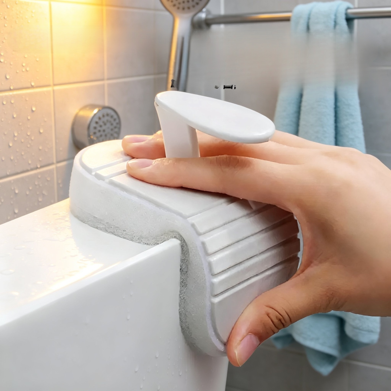 Cepillo de limpieza flexible para encimeras de azulejos