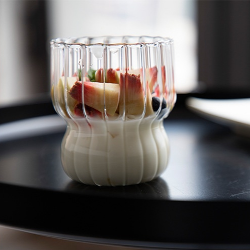 條紋早餐杯牛奶咖啡杯果汁杯