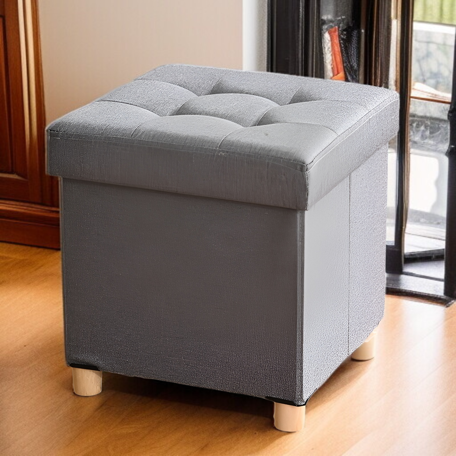 オットマン 収納 スツール 収納 ベンチ 収納ボックス 折りたたみ式 耐荷重130kg 収納 足置き 椅子 ボックス 持ち運びに便利 ふた付き