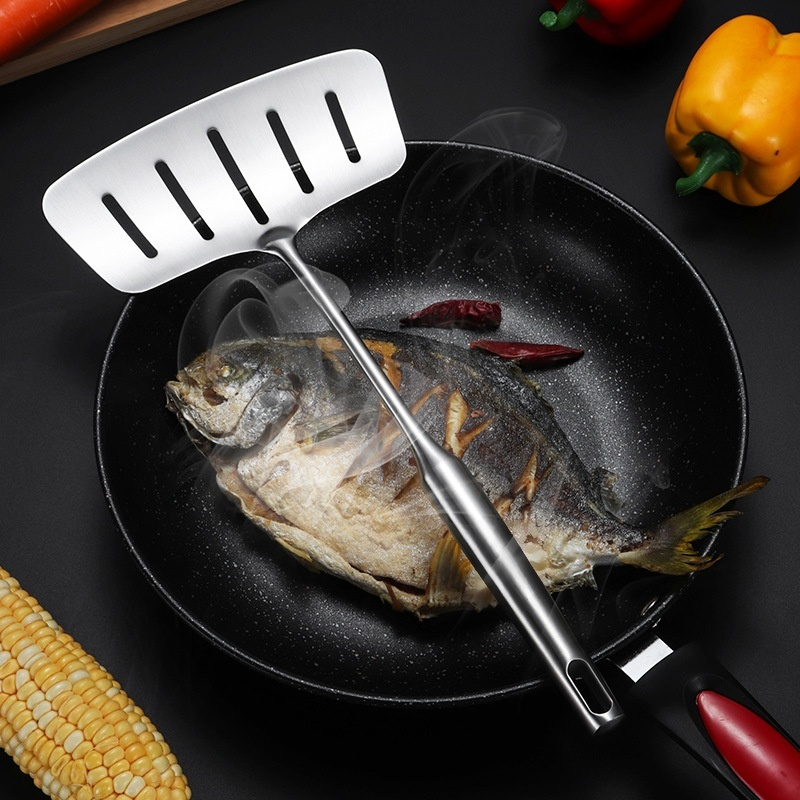 Multi-functional stainless steel spatula
