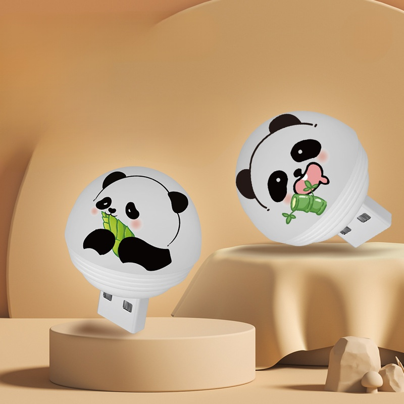 可愛熊貓小夜燈