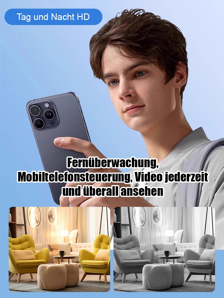 Mini cámara de alta definición sin puntos ciegos