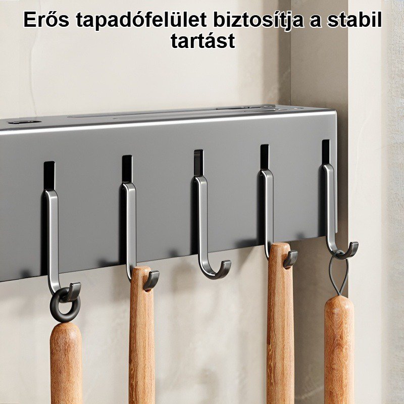 Fúrásmentes falra szerelhető szerszámtartó