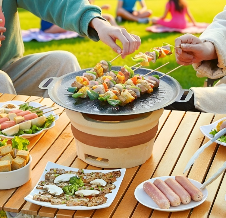 마이판 석판 팬을 활용한 홈 베이킹 장면