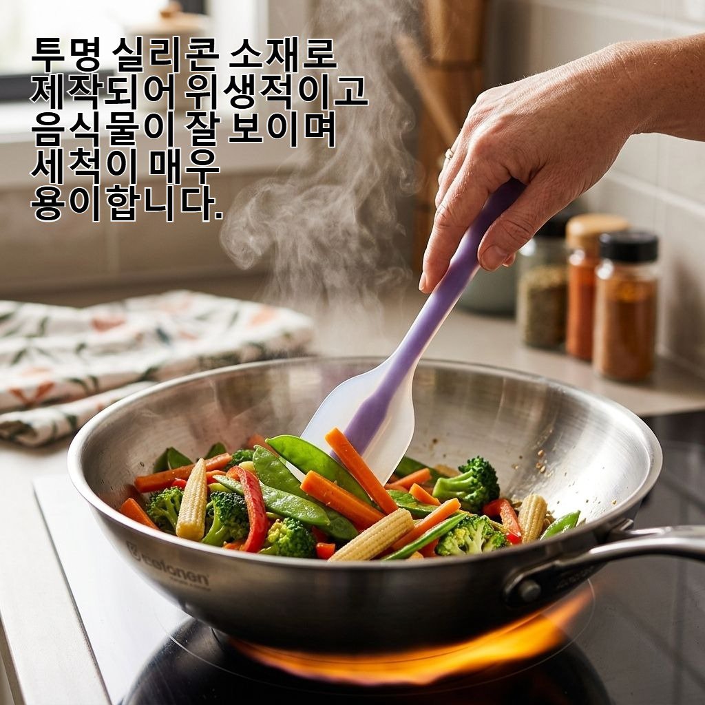 투명 실리콘 버터 스패튤라