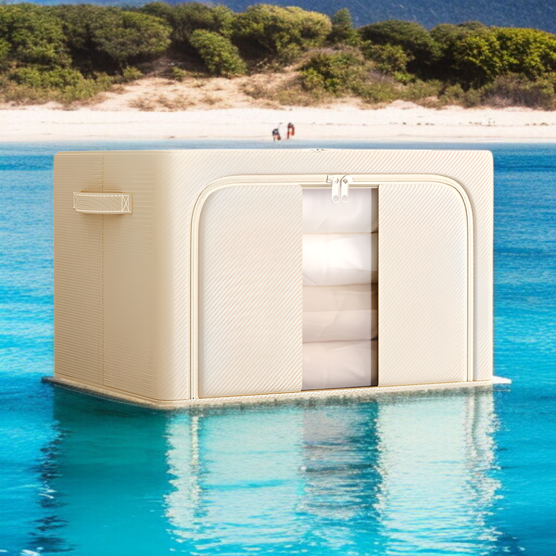 収納ボックス 家庭用ワードローブ 衣類収納ボックス オックスフォード布 衣類折りたたみ収納バッグ 大容量 キルト収納キャビネット