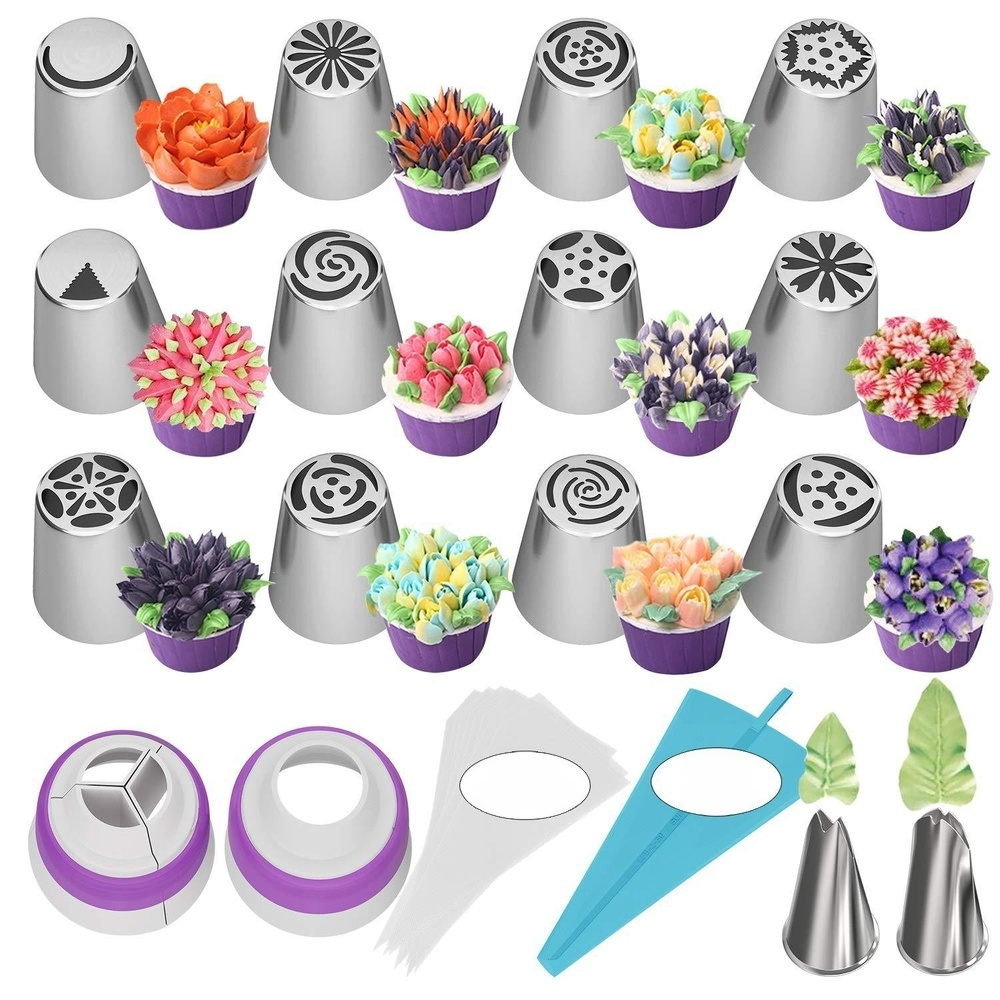 Piping nozzle and butter piping tool set 