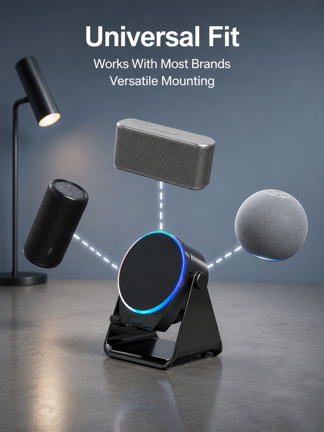 Magnetic Instant-Connect Bluetooth Speaker Stand