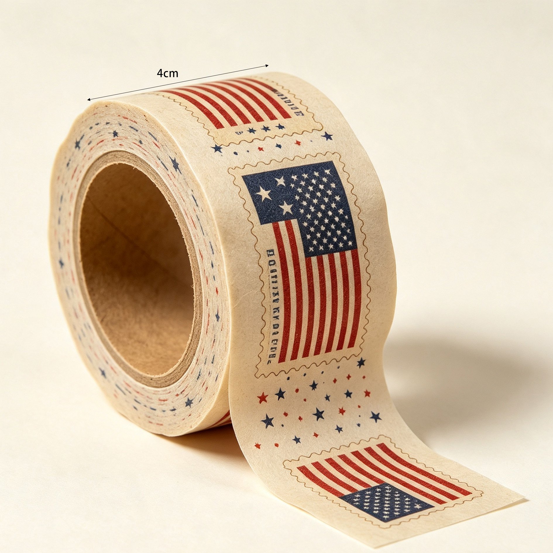 Creative journal decorated with retro flag washi tape