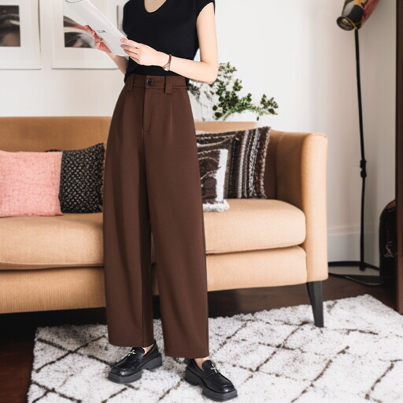 여름 슬랙스 무바지 밴딩 풍선 캐주얼 팬츠녀 무바지 와이드 슬림핏 팬츠