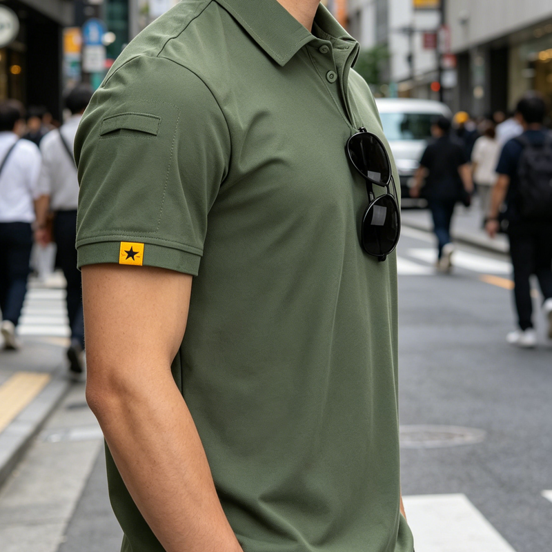 여름 남성용 미드 스트레치 캐주얼 골프 반팔 셔츠