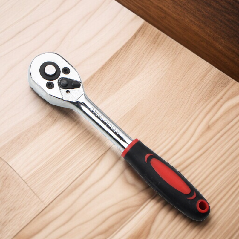 46 Stück OEM Auto-Werkzeugsatz, Steckschlüssel und Ratsche aus Kohlenstoffstahl, Schnellwechsel-Bits