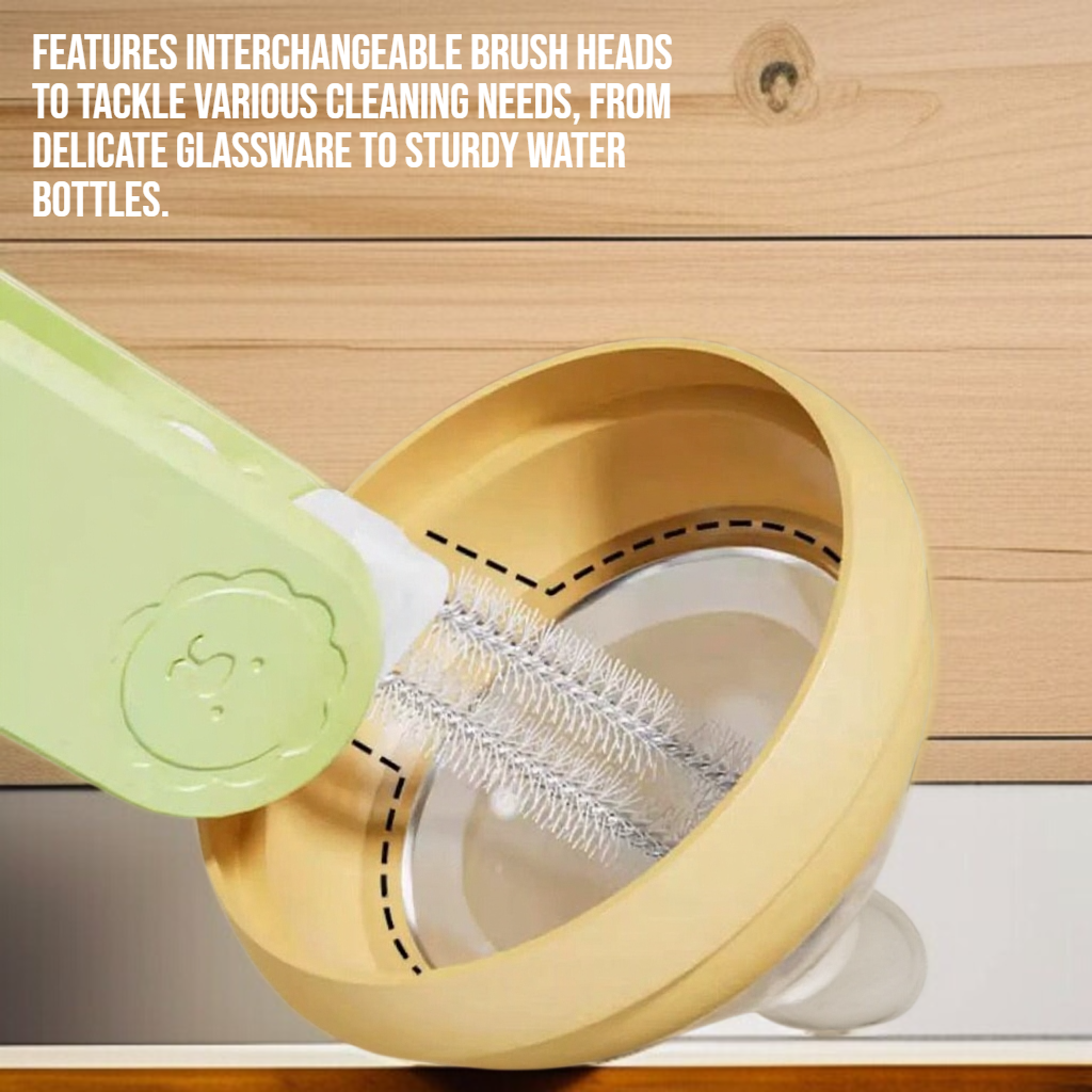 Multi functional cleaning three in one cup brush
