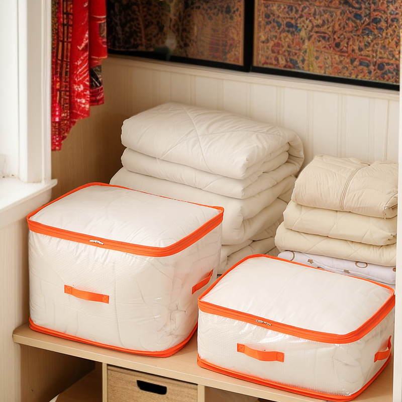 Home Portable Large Capacity Visual Transparent Clip Mesh Clothes Organizer