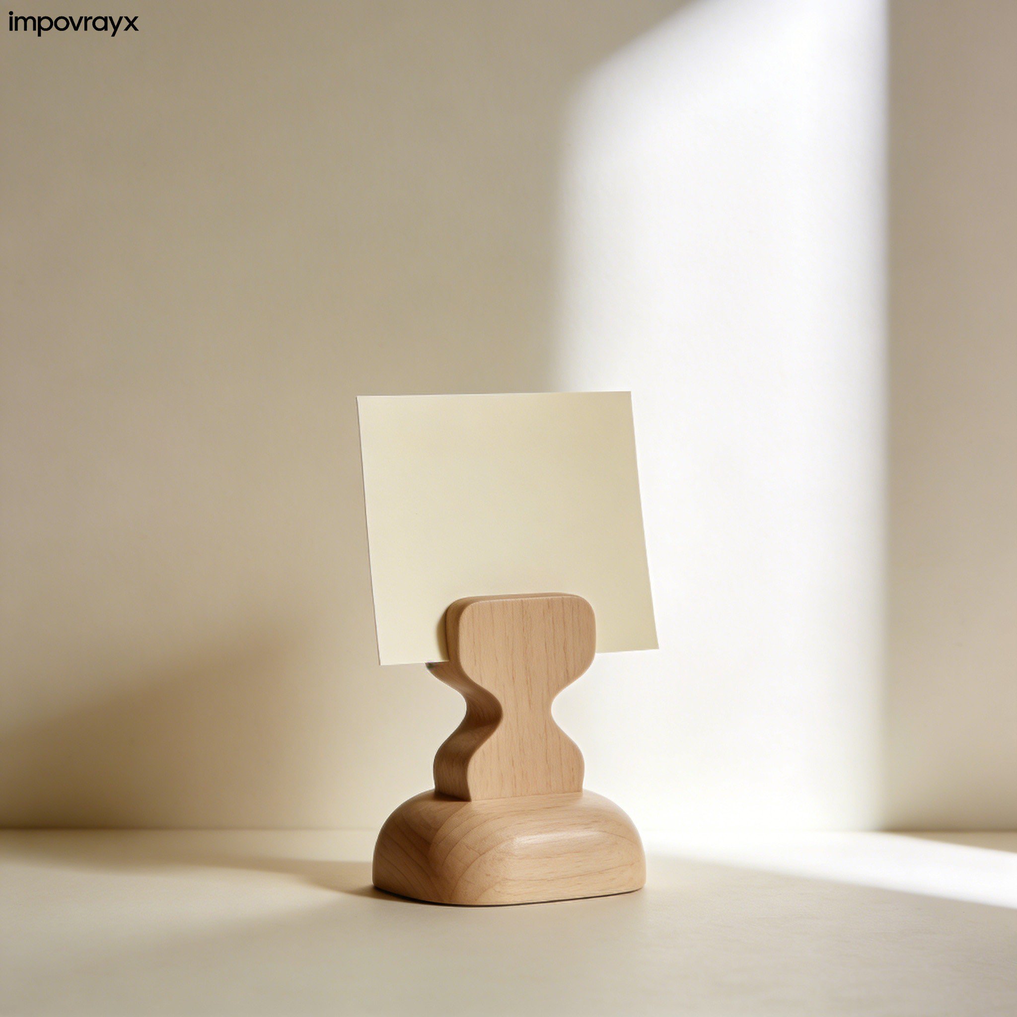 Fa jegyzetcsipesz alap (3 db-os csomag)