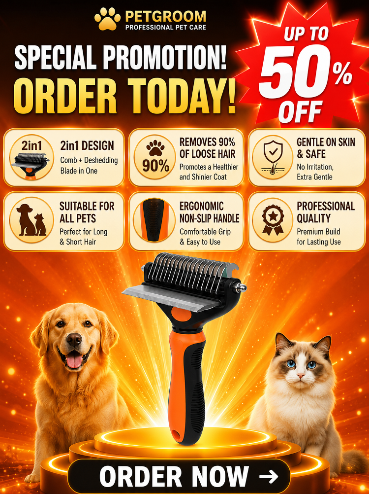 Pet-specific hair removal comb