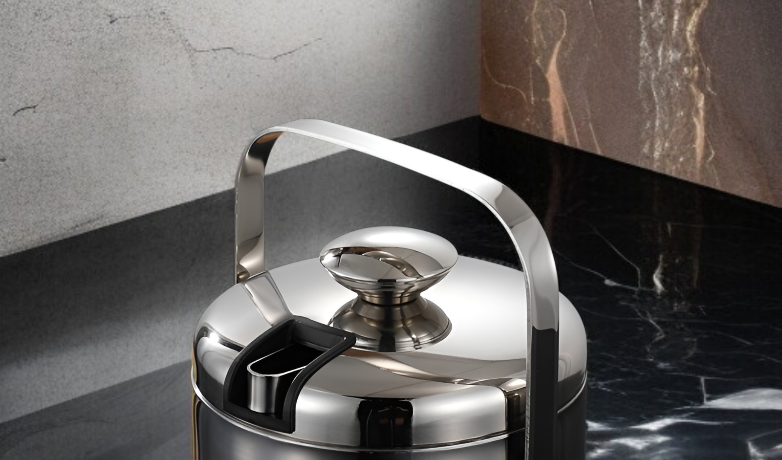 Kühlbehälter aus Edelstahl für Getränke und Eiswürfel