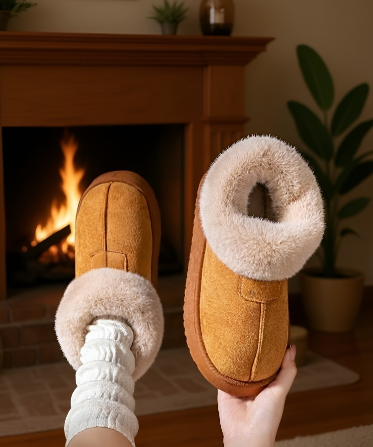 여성 스노우 부츠 착용 이미지