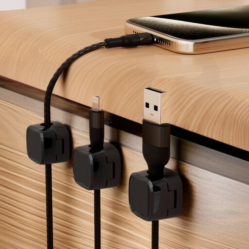 卓上ノーパンチウォールマウントワインダー 携帯電話充電ケーブル 磁気データケーブル ケーブルマネージャー マグネットワインダー