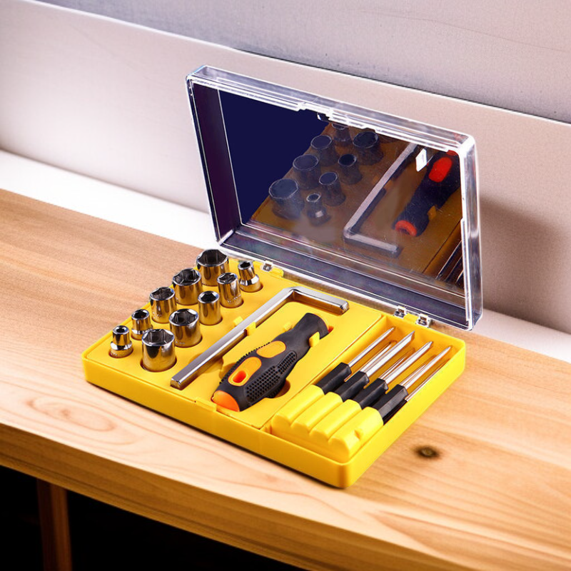 Ratchet wrench and socket combination toolbox