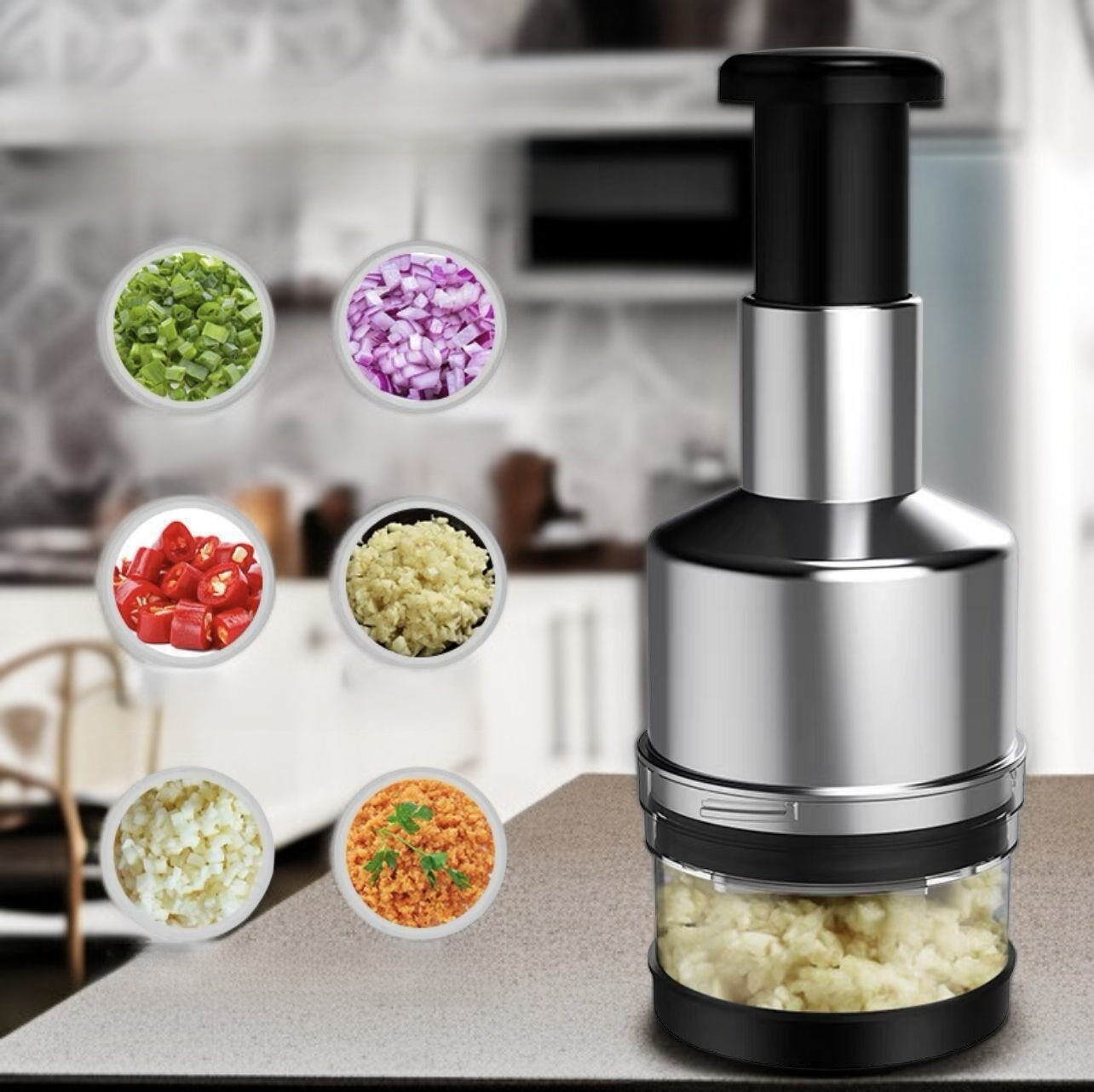 Picadora de ajo multifuncional