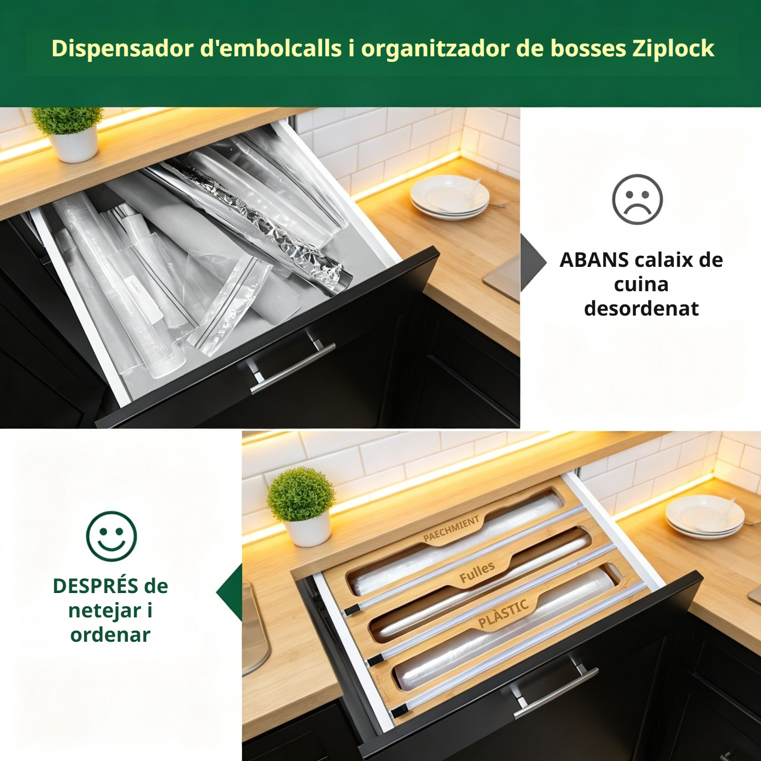 Tallador de bambú per a film fresc amb tall net i precís