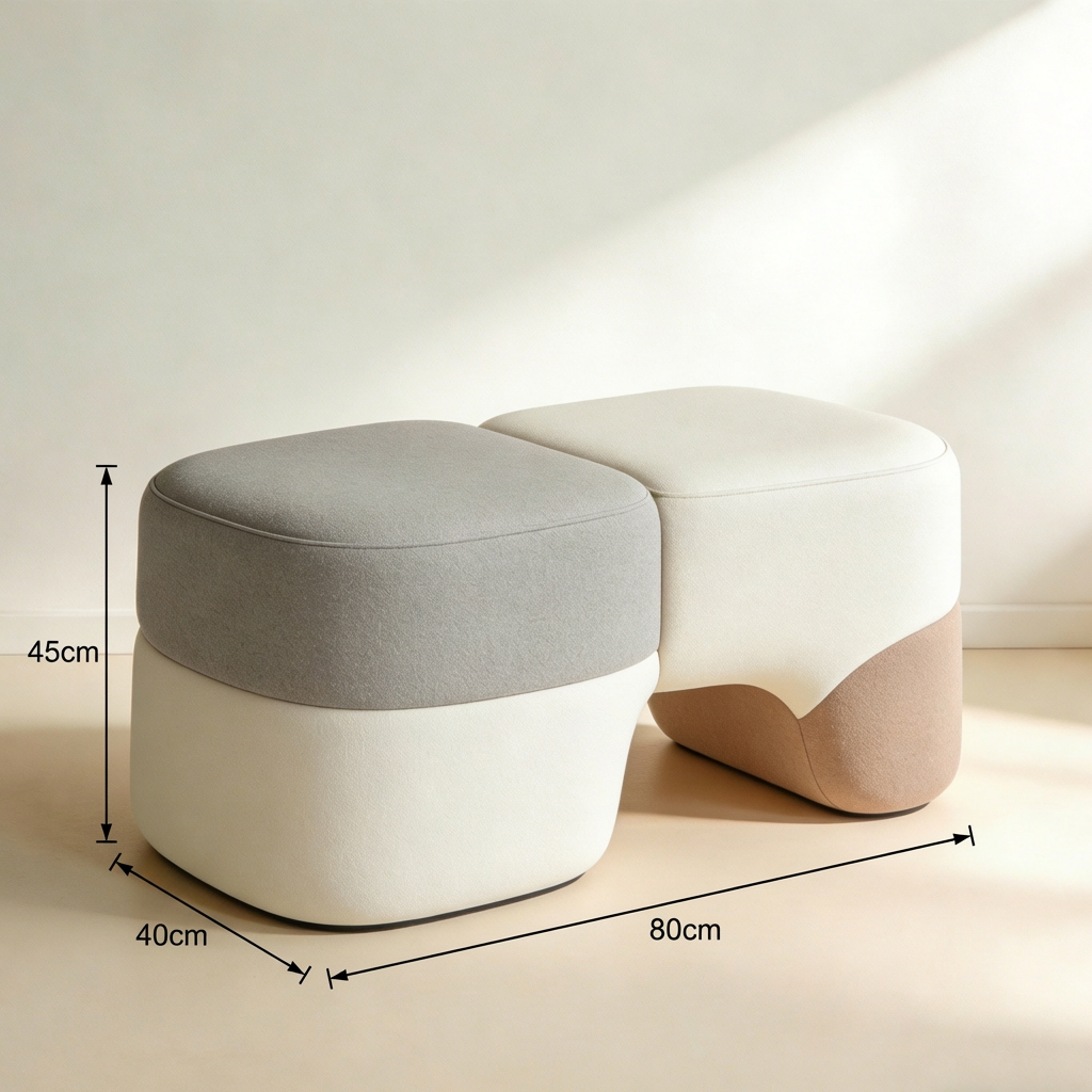 모던 디자인의 현관 2인용 벤치