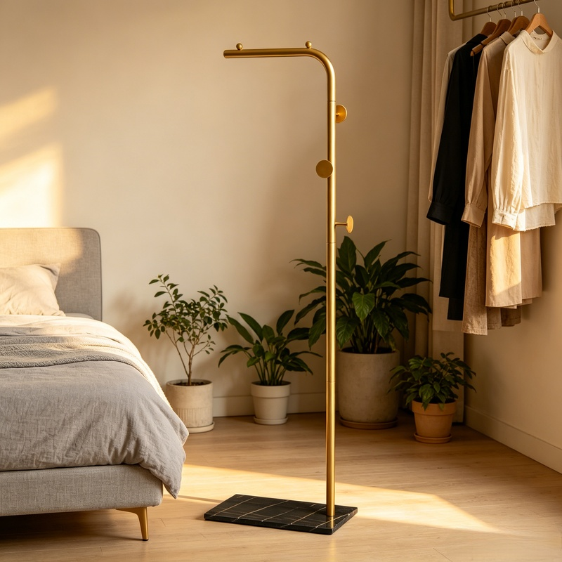 Home Bedroom Clothing Hanger Rack