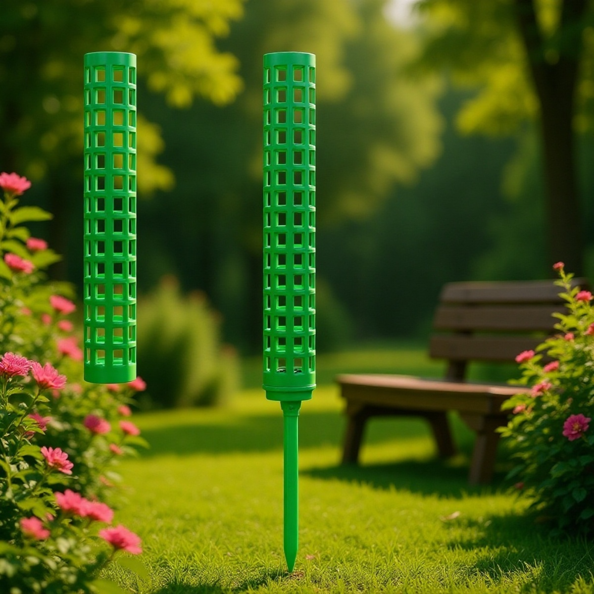 Spojitelný plastový sloup s mechem