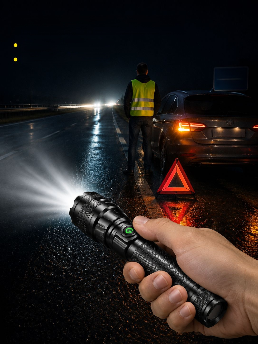 Himmelsdurchdringende, tragbare, robuste Hochleistungs-Taschenlampe mit großer Reichweite