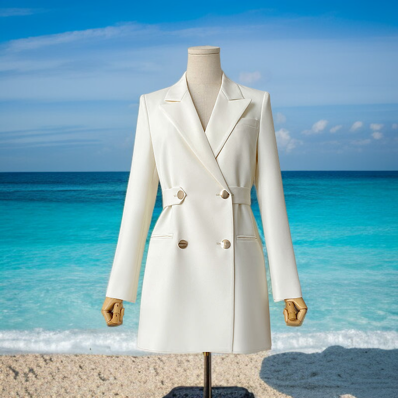 スリムウエストストレートスーツ