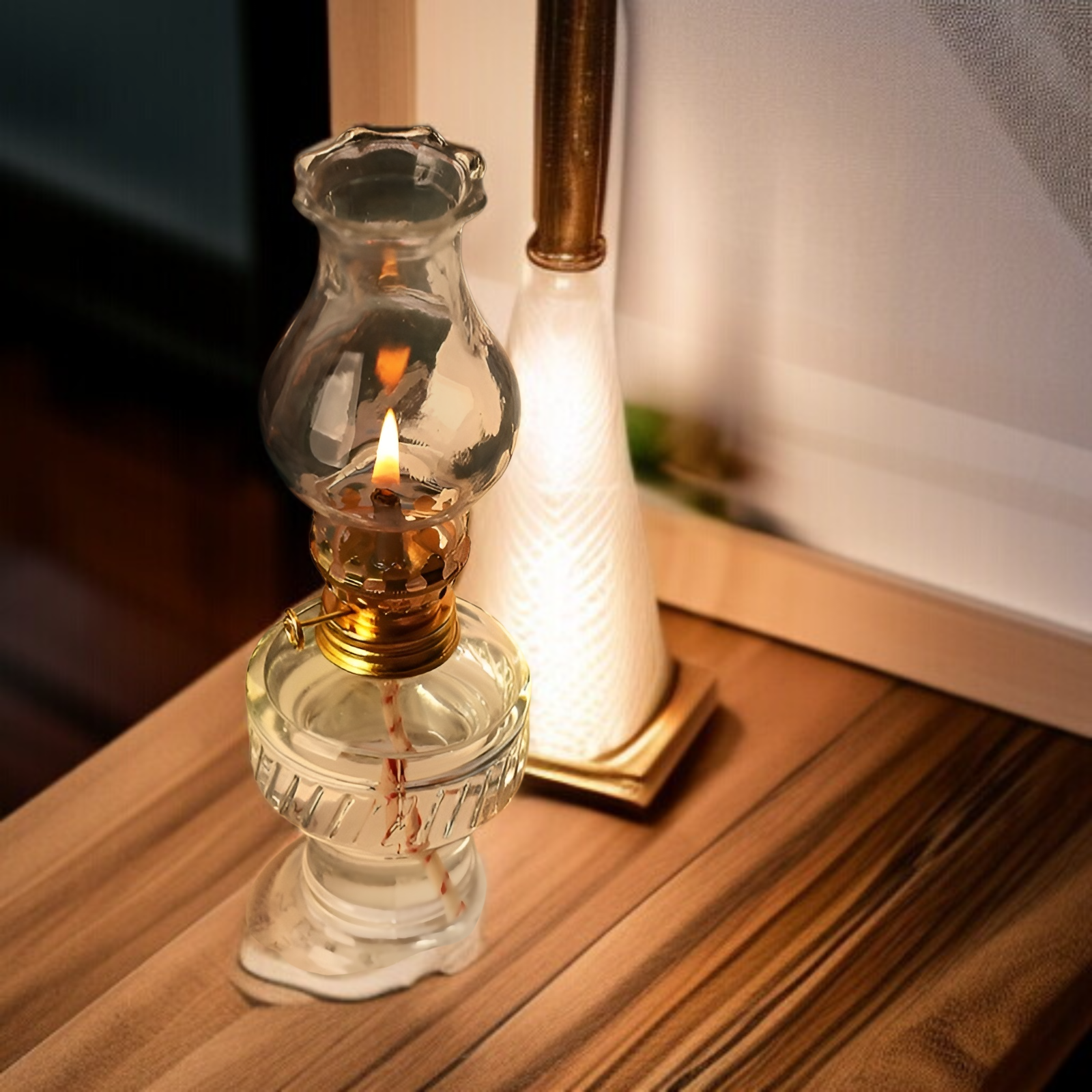 복고 구식 석유등 촛대