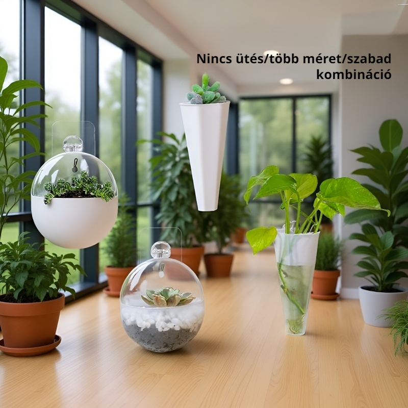  Fali függesztett hidrokultúrás virágcserép