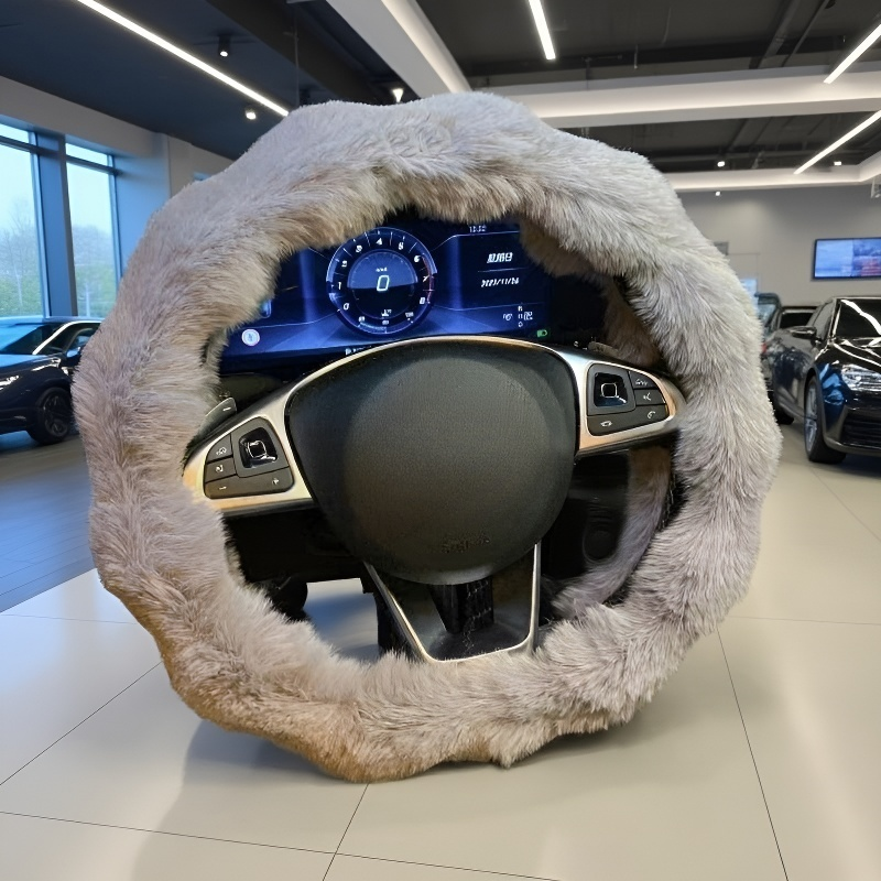 Bubble velvet steering wheel cover