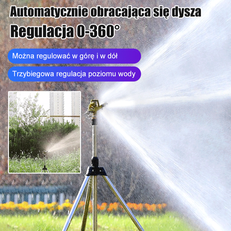 Regulowany zraszacz ogrodowy