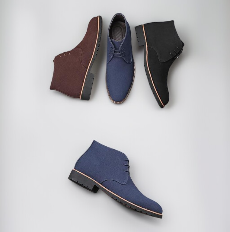 秋用メンズポインテッドトゥマーティンブーツ全体画像