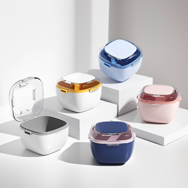 Sealed Double-layer Denture Cleaning Storage Box