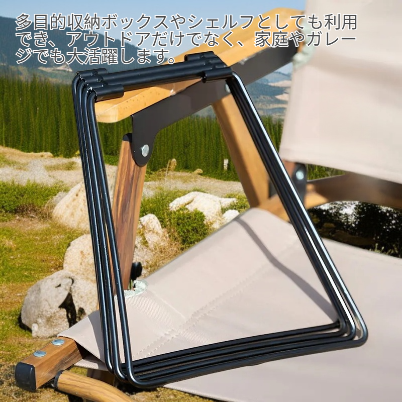 金属ボックス用折りたたみスタンド