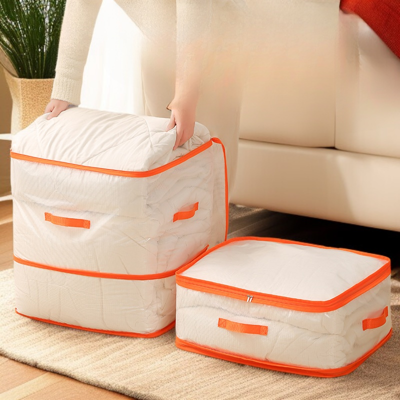 Home Portable Large Capacity Visual Transparent Clip Mesh Clothes Organizer