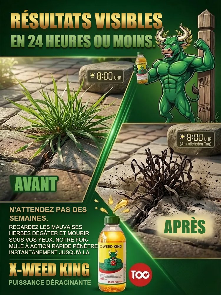 Désherbant Ultra-Concentré |Formule Française | Efficacité 5 Ans | Certifié EFSA ️