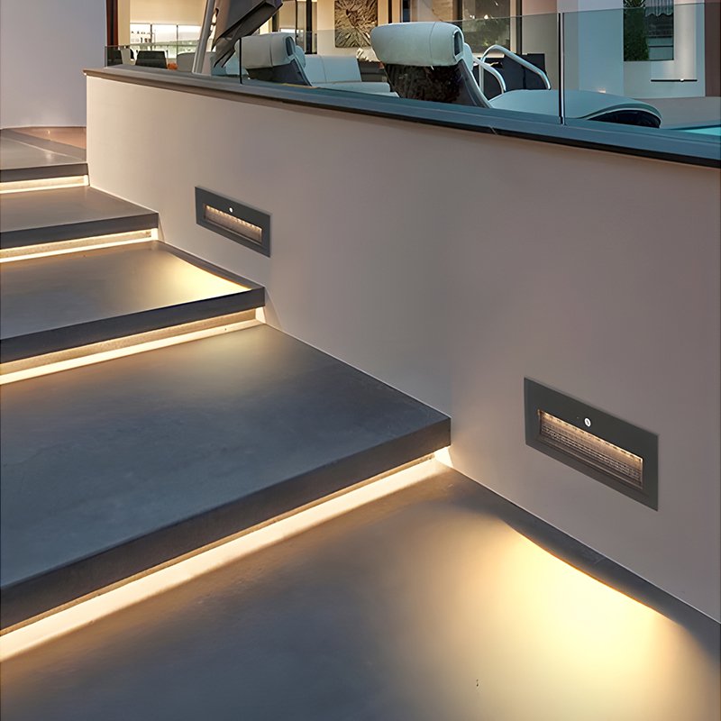 防水智慧嵌入式運動感測器踏步燈