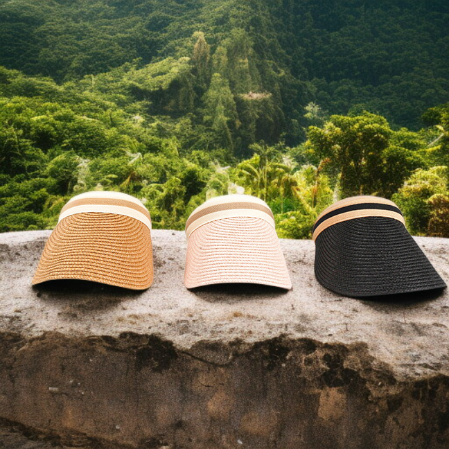 Sombrero negro de moda urbana para verano