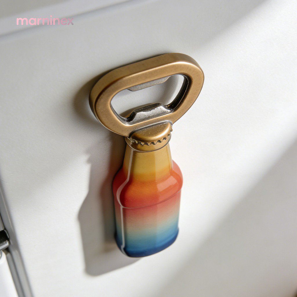 Abridor de botellas magnético creativo para refrigerador (3 piezas)