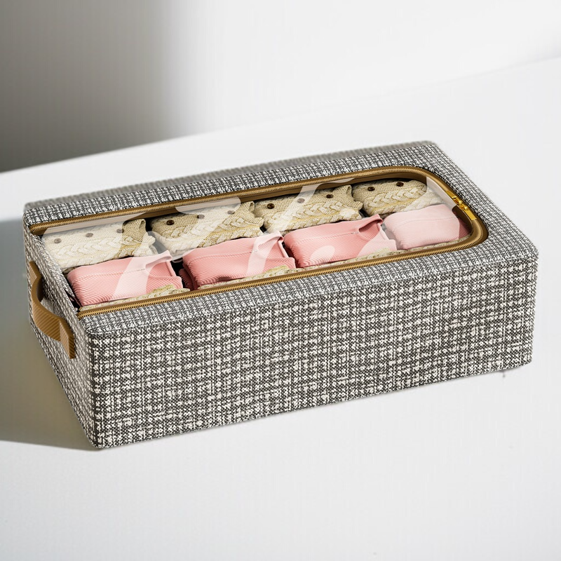 Przezroczyste widoczne podłoże łóżka Składane pudełko do butów