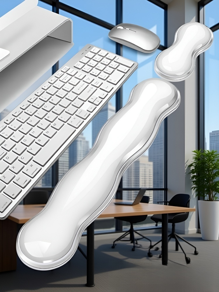  시원한 실리콘 손목 받침대 마우스 키보드용