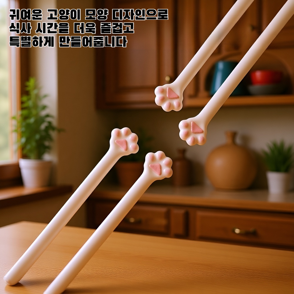고양이 모양 젓가락 주방 도구