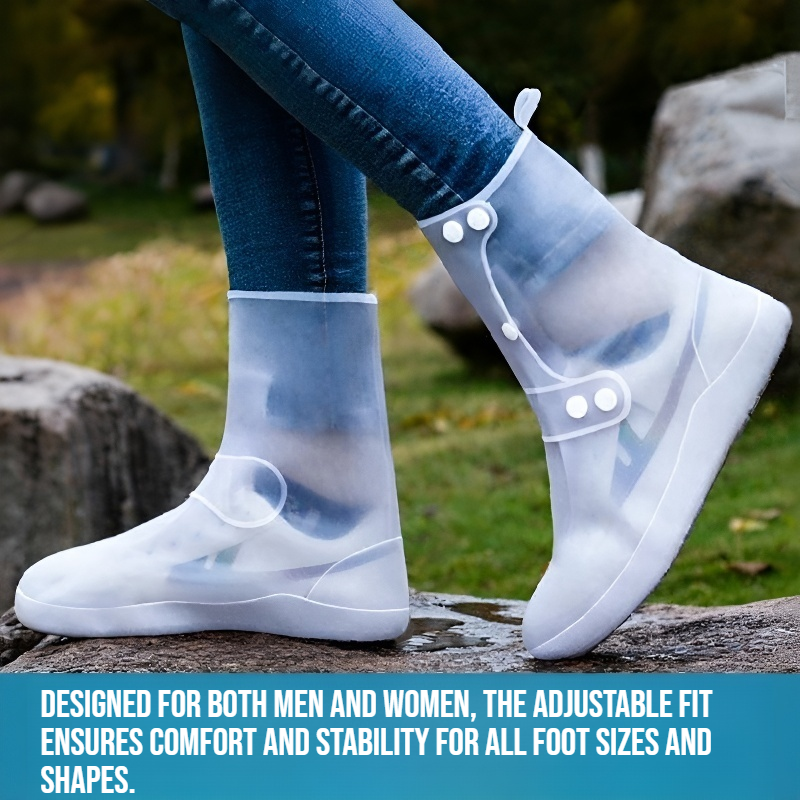 Men's and women's outdoor rainproof shoe covers