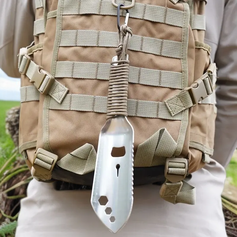 야외 휴대용 스테인리스 삽 캠핑·등산 필수품