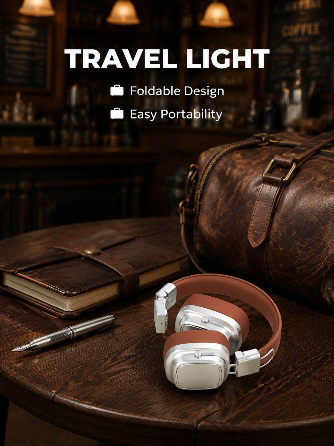 Retro Wireless Over-Ear Headphones